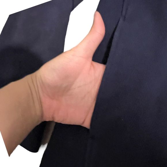 Blank NYC Jacket Men’s L Navy Blue Twill Shacket Snap Button Chest Pocket - Picture 7 of 16